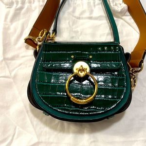Chloe Tess Embossed Croc Leather Crossbody